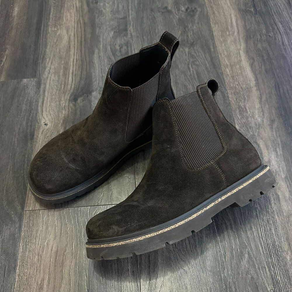 NWOT Birkenstock Ankle Boots Chelsea Brown Leather Suede Shoes Size 41 - M8/W10